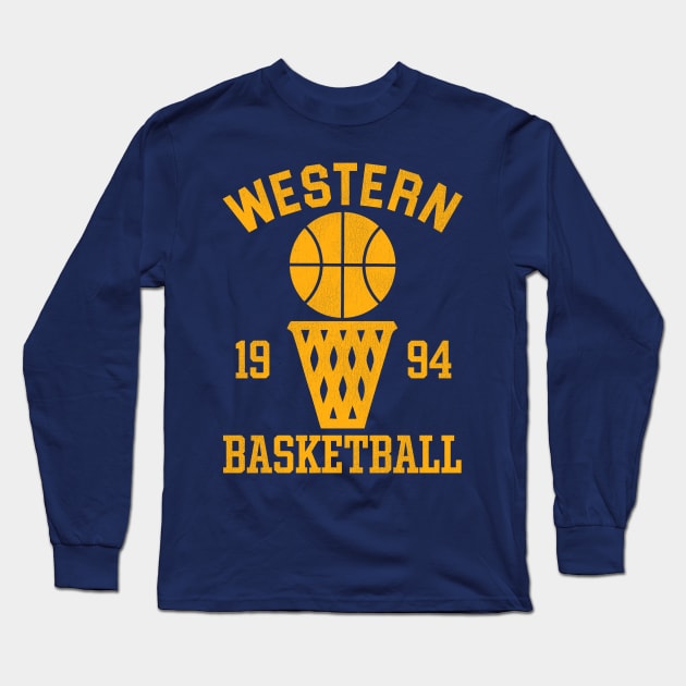 Blue Chips Western Basketball Training Top Long Sleeve T-Shirt by darklordpug